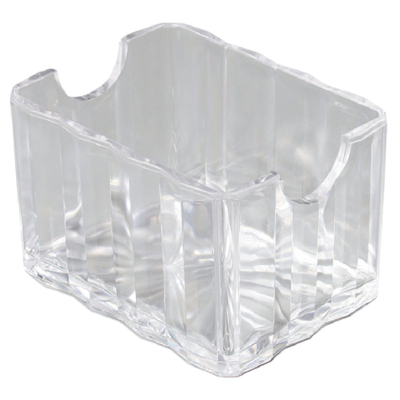 Carlisle 454907 3-3/8 Inch Clear Sugar Packet Caddy with Dishwasher Safe Design