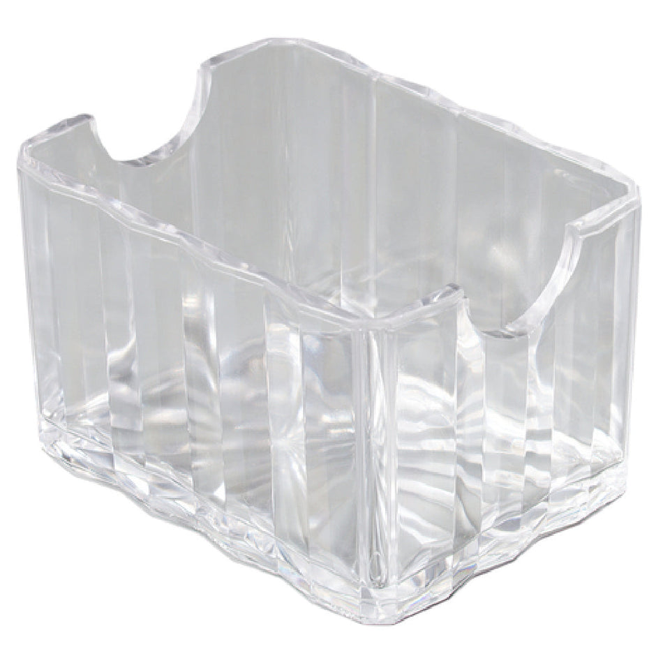 Carlisle 454907 3-3/8 Inch Clear Sugar Packet Caddy with Dishwasher Safe Design