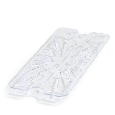 Carlisle 3067007 10 Inch Clear Polycarbonate Food Pan Drain Shelf with Footed Design