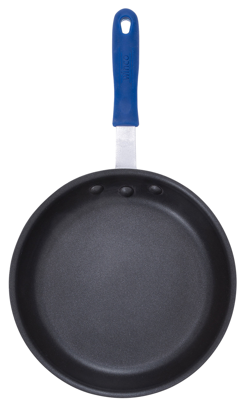 Winco AFPI-12NH 12 Inch Fry Pan Induction Ready Riveted Handle Aluminum Coated Non-Stick Finish