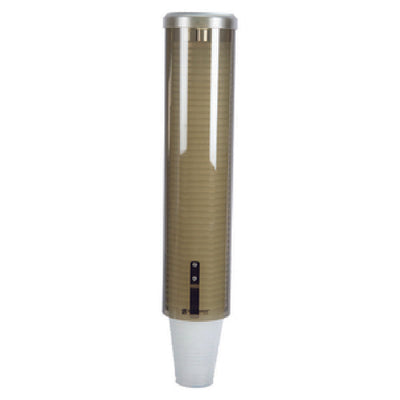 Carlisle C3260TBR 16 Inch Water Cup Dispenser Top Loading Self Adjusting Bronze Plastic