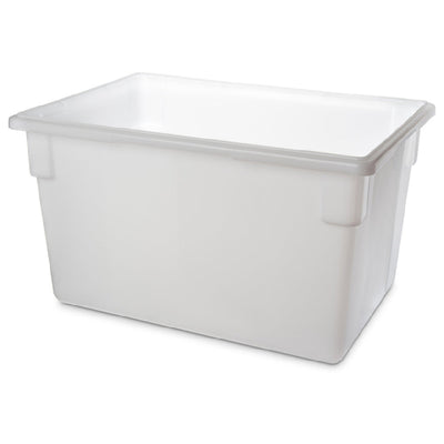 Carlisle 1064402 26 Inch White Polyethylene Food Storage Box with Reinforced Corners