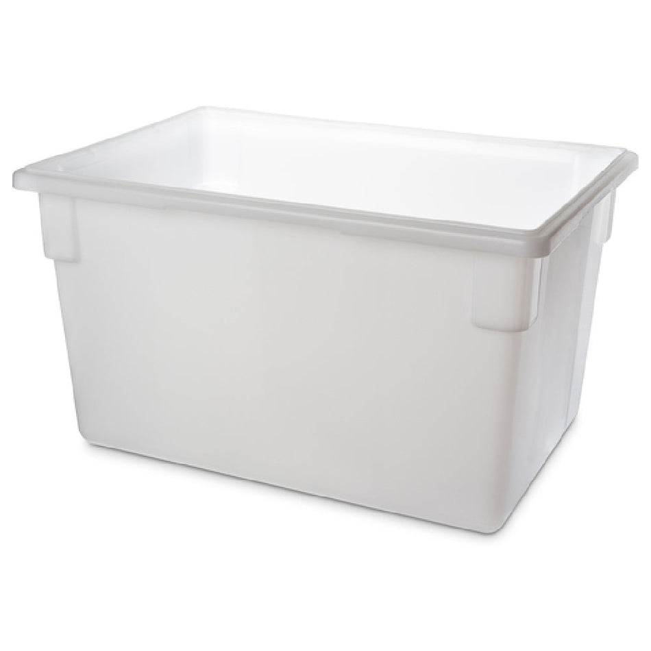 Carlisle 1064402 26 Inch White Polyethylene Food Storage Box with Reinforced Corners
