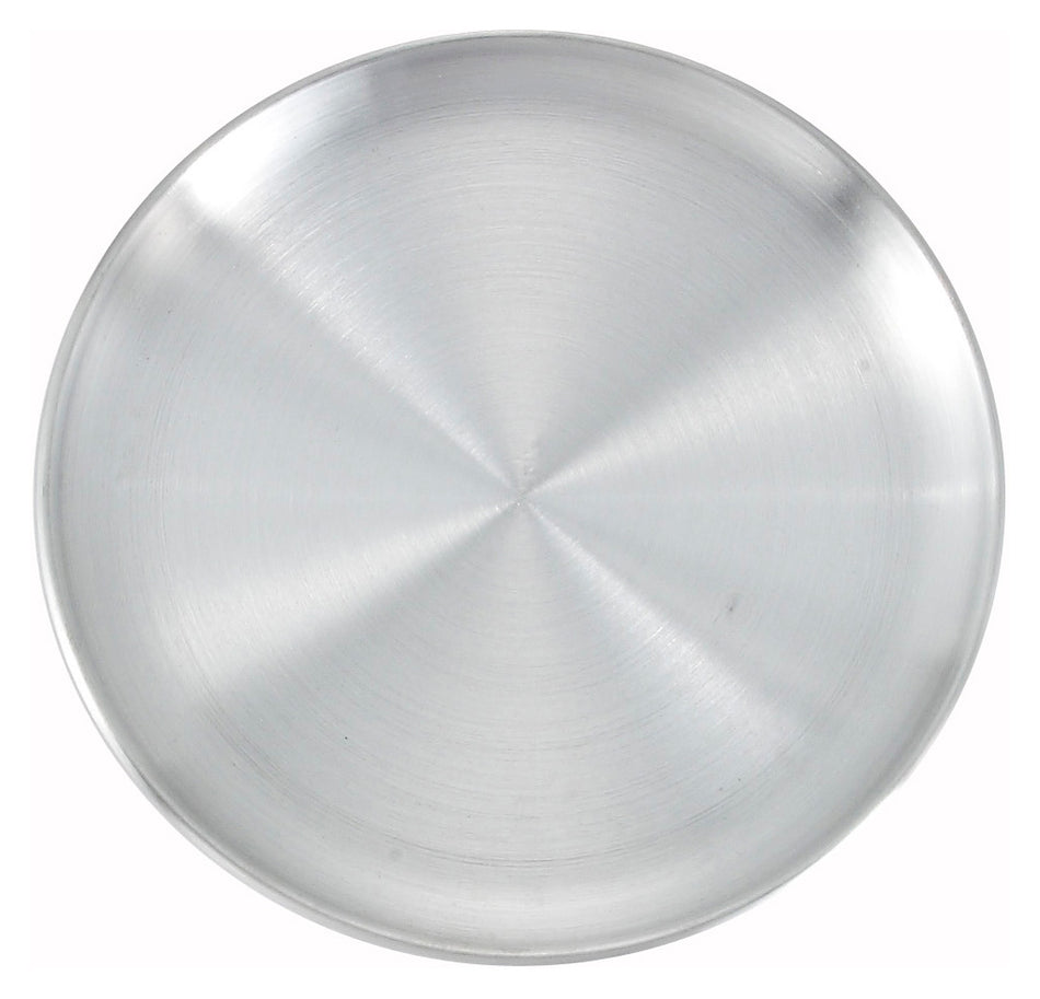 Winco APZC-10 10 Inch Diameter Coupe Aluminum Pizza Pan with Solid Design