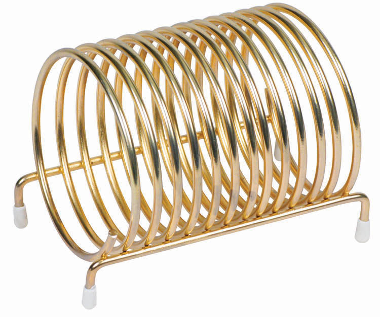 Winco CS-3 3 Inch Diameter Check Caddy Brass-plated Round