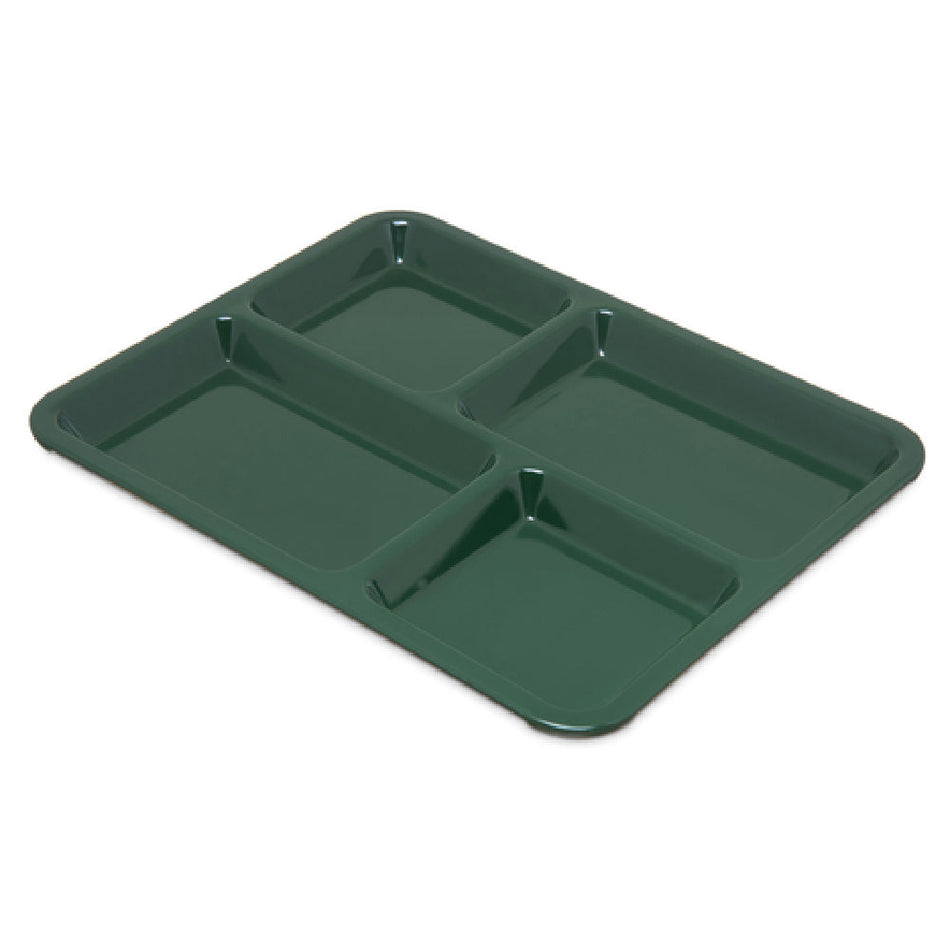 Carlisle KL44408 11 Inch Omni-directional Compartment Tray Melamine Green