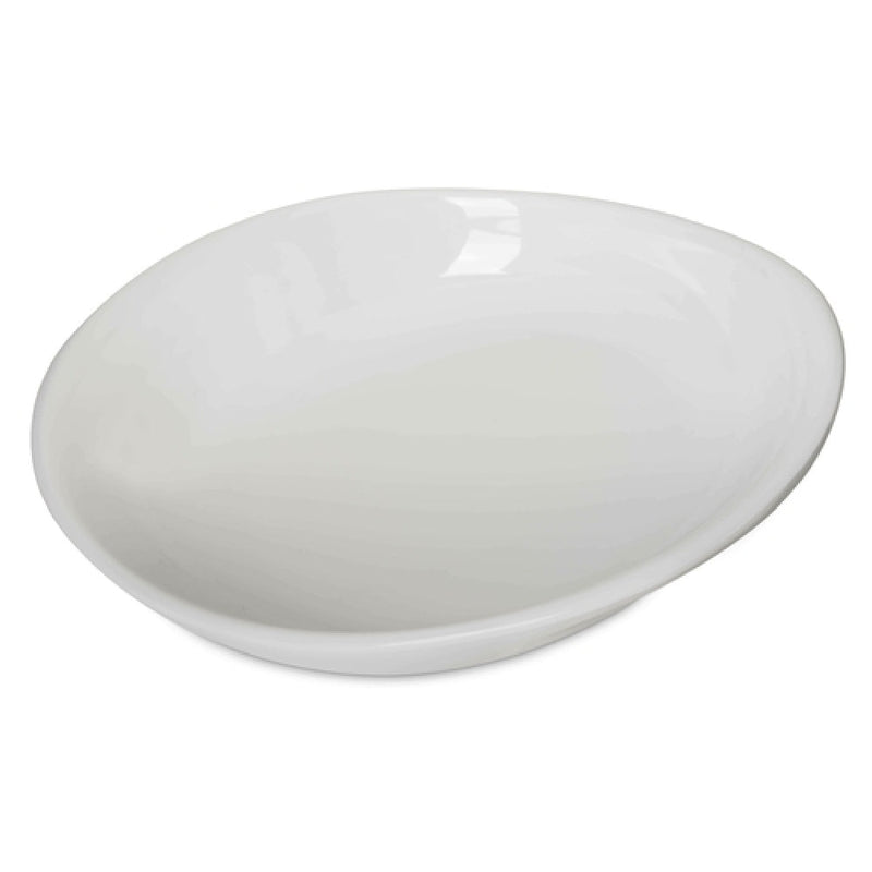 Carlisle 5300580 11-1/2 Inch Oblong Pasta Plate Dishwasher Safe Break Resistant Melamine Grays