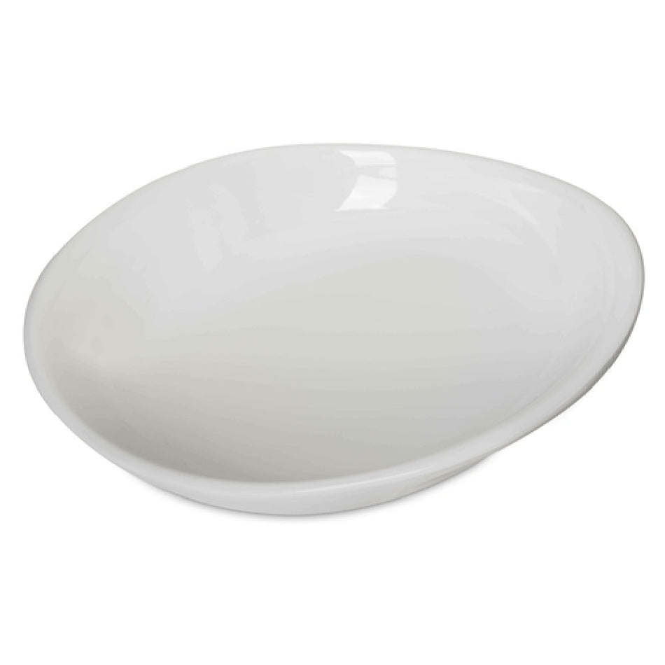 Carlisle 5300580 11-1/2 Inch Oblong Pasta Plate Dishwasher Safe Break Resistant Melamine Grays