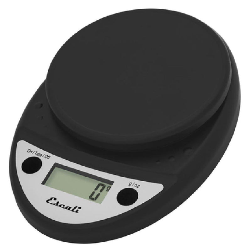 Carlisle SCDG11BK 6 Inch Round Scale Digital San Jamar Escali 11 lb x 0.1 oz Plastic Charcoal