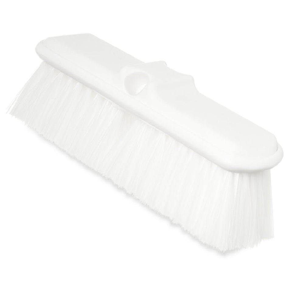 Carlisle 40050EC75 9-1/2 Inch Flo-Thru Brush 2-1/2 Inch Nylex Bristles Green with Rounded Edges