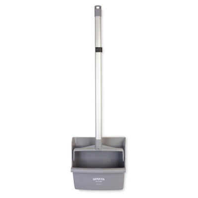 Carlisle 361410EC23 12 Inch Dust Pan Polypropylene Aluminum Handle Gray
