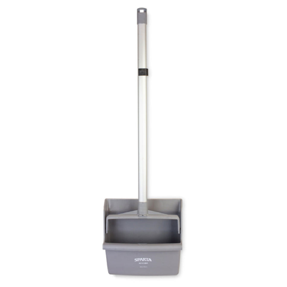 Carlisle 361410EC23 12 Inch Dust Pan Polypropylene Aluminum Handle Gray