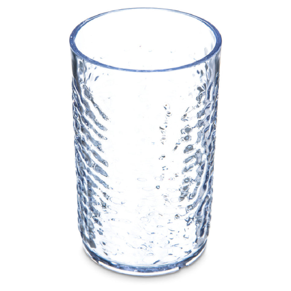 Carlisle 550907 9-1/2 Oz Clear Tumbler with Pebbled SAN Design - Case