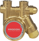 100 GPH Clamp-On Procon 101B100F11BC Series 1 Rotary Vane Pump - Brass with Integrated Strainer