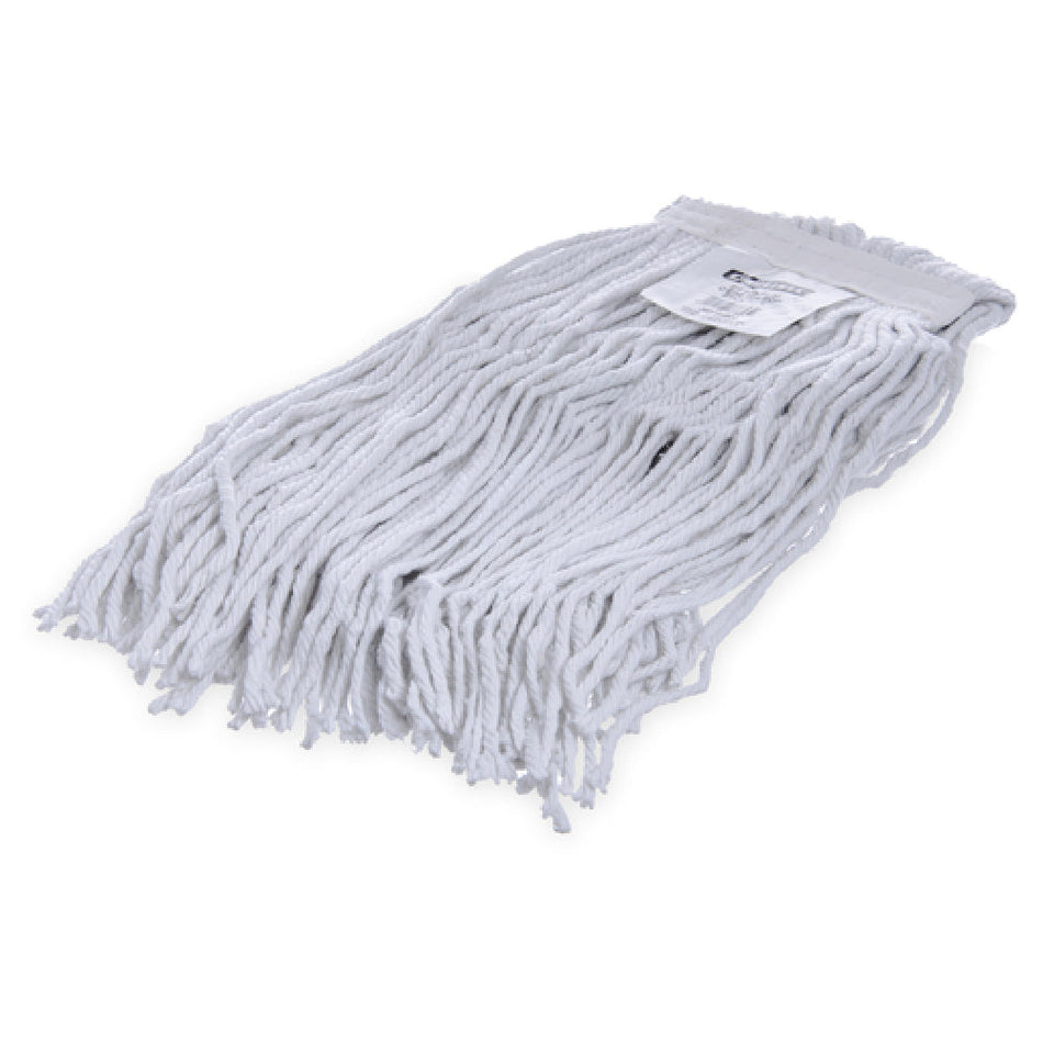 Carlisle 369066B00 18 Inch Small Wet Mop Head 4 Ply Rayon Mildew Resistant White