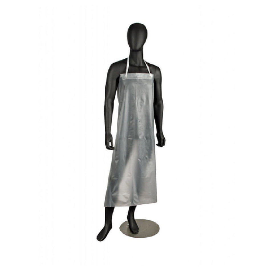 Carlisle 614DVA 36 Inch Dishwashing Apron Clear 12 Mil Vinyl No Pockets