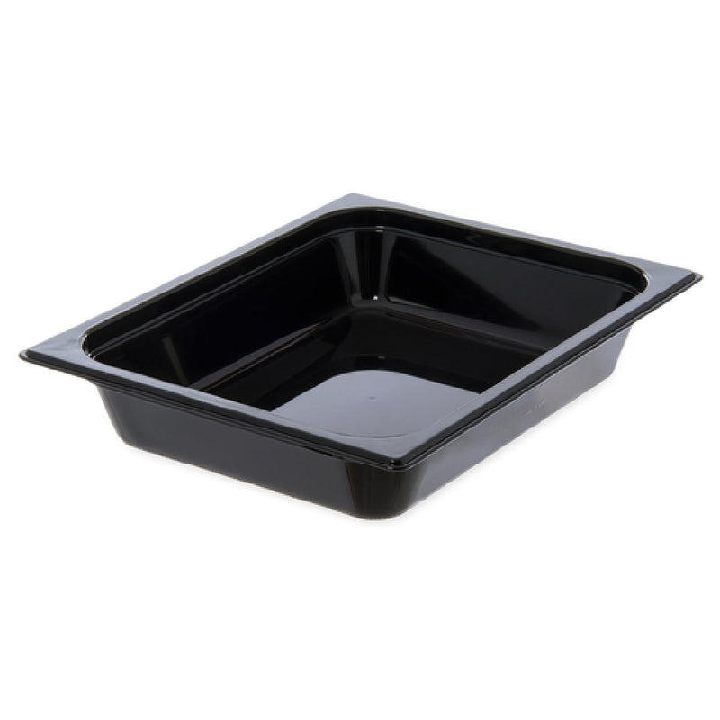 Carlisle 10420B03 12 Inch High Heat Hot Food Pan 3.7 Quarts Black Polyethersulfone