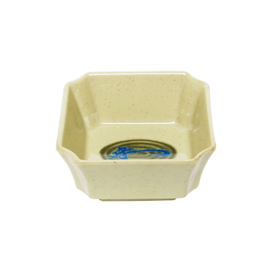 12 Pack 4 oz, 3-1/8" x 3-1/8" x 1-1/2", Square Bowl, Wei Dinnerware, Melamine, BPA Free, Dishwasher Safe, Break-Resistant, Shatter-Resistant, No Microwave, No Oven, NSF