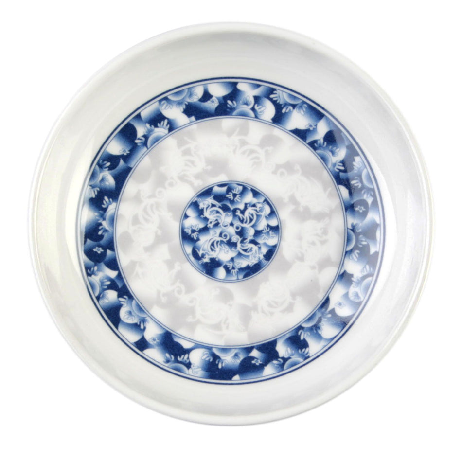 12 Pack 3 oz, 3-7/8" Diameter x 3/4" Height, Sauce Dish, Blue Dragon Dinnerware, Melamine, BPA Free, Dishwasher Safe, Break-Resistant, Shatter-Resistant, No Microwave, No Oven, NSF