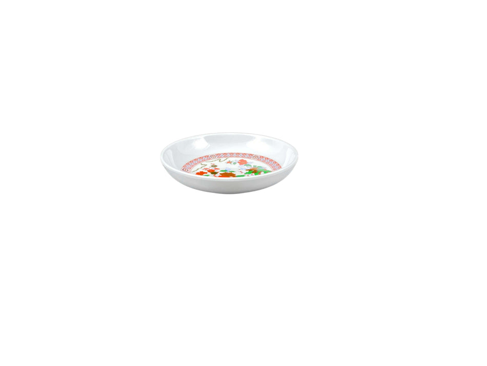 12 Pack 3 oz, 3-7/8" Diameter x 3/4" Height, Sauce Dish, Peacock Dinnerware, Melamine, BPA Free, Dishwasher Safe, Break-Resistant, Shatter-Resistant, No Microwave, No Oven, NSF