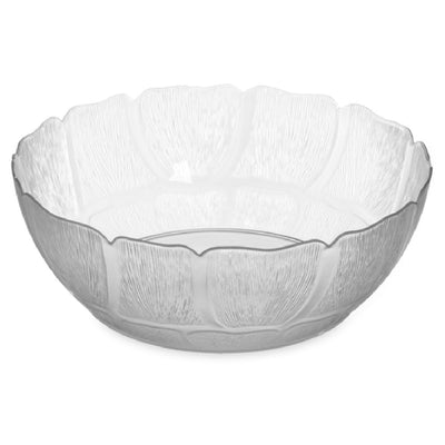 Carlisle 691407 5.6 Quart Clear Polycarbonate Bowl Floral Edge