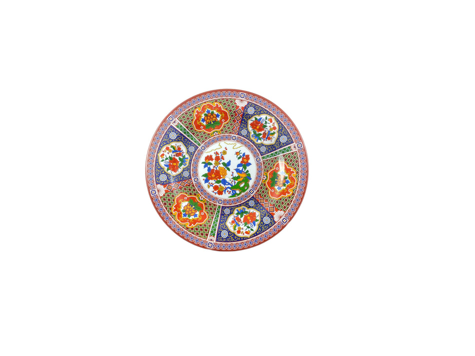 12 Pack 6-7/8" Diameter x 3/4" Height, Round Plate, Peacock Dinnerware, Melamine, BPA Free, Dishwasher Safe, Break-Resistant, Shatter-Resistant, No Microwave, No Oven, NSF