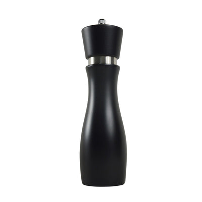 Thunder Group WDPM008BK Black Beechwood Pepper Mill with Ergonomic Design