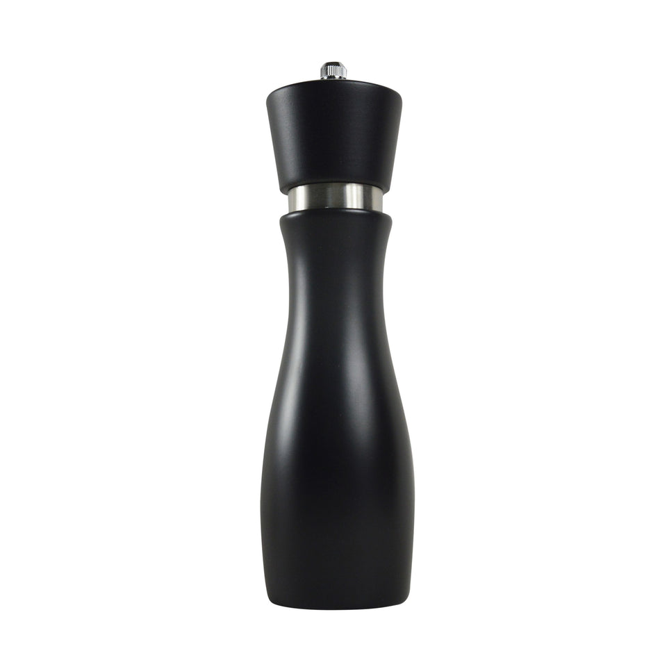8"H Beechwood Pepper Mill, Black