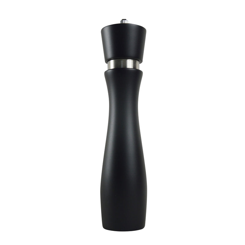 Thunder Group WDPM010BK Beechwood Pepper Mill Black Manual Operation