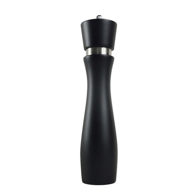 Thunder Group WDPM010BK Beechwood Pepper Mill Black Manual Operation
