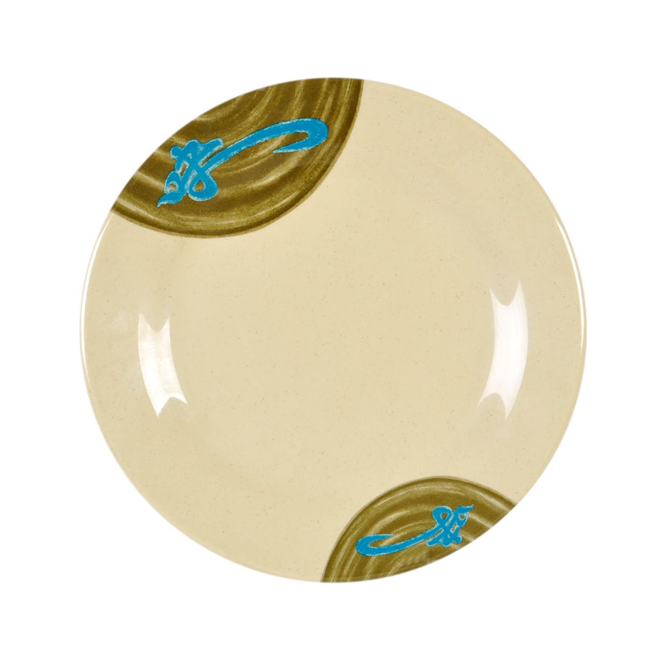 12 Pack 10-3/8" Diameter x 7/8" Height, Round Plate, Wei Dinnerware, Melamine, BPA Free, Dishwasher Safe, Break-Resistant, Shatter-Resistant, No Microwave, No Oven, NSF