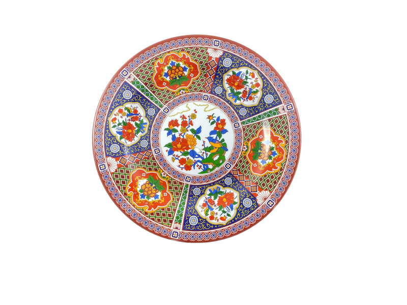 Thunder Group 1012TP 11-3/4 Inch Diameter Break-Resistant Plate Melamine Peacock