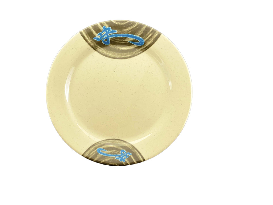 12 Pack 14-1/8" Diameter x 1-1/8" Height, Round Plate, Wei Dinnerware, Melamine, BPA Free, Dishwasher Safe, Break-Resistant, Shatter-Resistant, No Microwave, No Oven, NSF