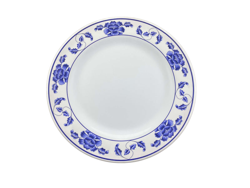 Thunder Group 1014TB 14-1/8 Inch Diameter Round Plate Break-Resistant Melamine