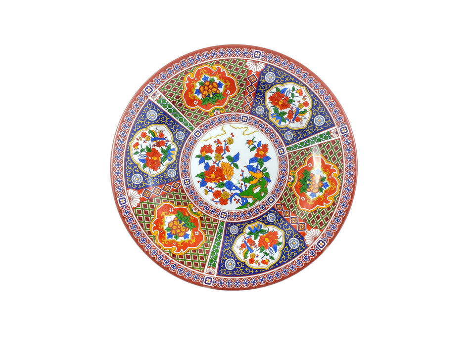 12 Pack 14-1/8" Diameter x 1-1/8" Height, Round Plate, Peacock Dinnerware, Melamine, BPA Free, Dishwasher Safe, Break-Resistant, Shatter-Resistant, No Microwave, No Oven, NSF