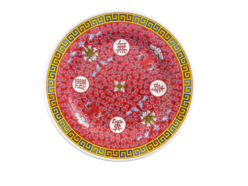 12 Pack 14-1/8" Diameter x 1-1/8" Height, Round Plate, Longevity Dinnerware, Melamine, BPA Free, Dishwasher Safe, Break-Resistant, Shatter-Resistant, No Microwave, No Oven, NSF
