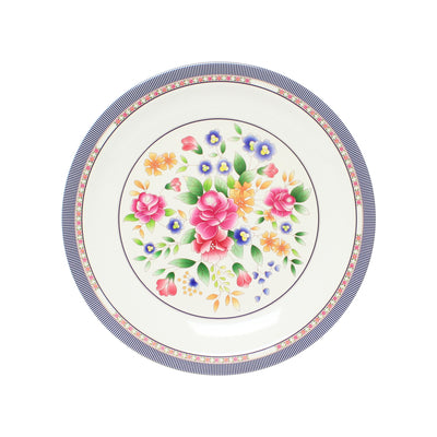 Thunder Group 1015AR 14-3/8 Inch Diameter Round Plate Break Resistant Melamine Rose