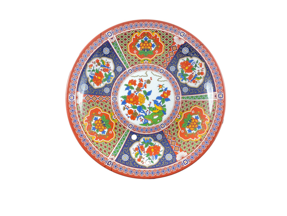 12 Pack 14-3/8" Diameter x 1-3/4" Height, Round Plate, Peacock Dinnerware, Melamine, BPA Free, Dishwasher Safe, Break-Resistant, Shatter-Resistant, No Microwave, No Oven, NSF