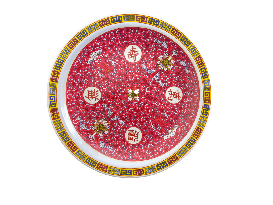 12 Pack 14-3/8" Diameter x 1-3/4" Height, Round Plate, Longevity Dinnerware, Melamine, BPA Free, Dishwasher Safe, Break-Resistant, Shatter-Resistant, No Microwave, No Oven, NSF
