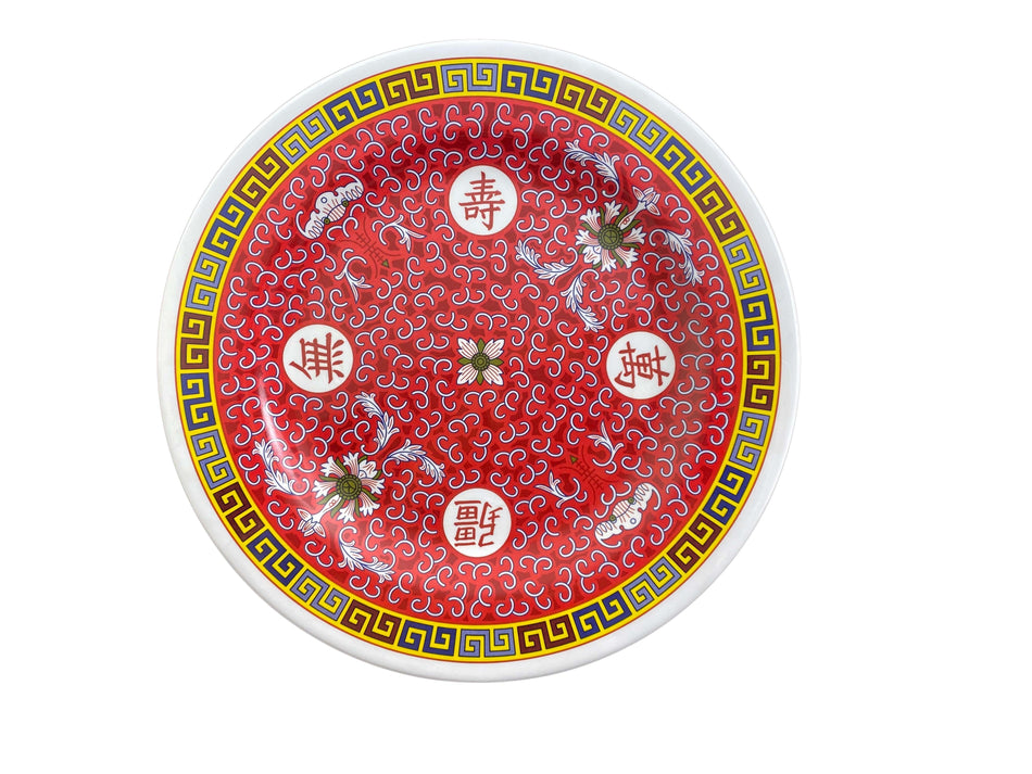 12 Pack 15-1/2" Diameter x 1-1/4" Height, Round Plate, Longevity Dinnerware, Melamine, BPA Free, Dishwasher Safe, Break-Resistant, Shatter-Resistant, No Microwave, No Oven, NSF