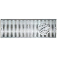 Micro Matic DP-120D-20 20 Inch Drip Tray Trough Surface Mount Stainless Steel with Perforated Screen