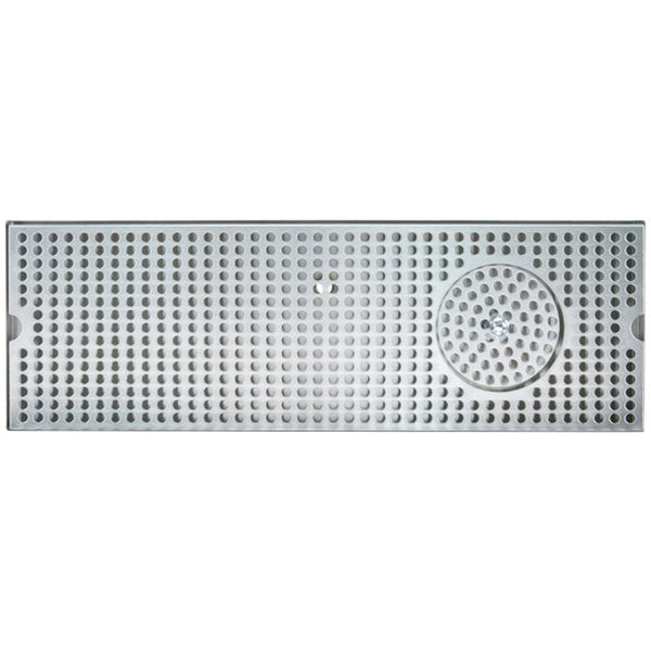 Micro Matic 5" x 20" Stainless Steel Surface Mount Drip Tray with Drain
