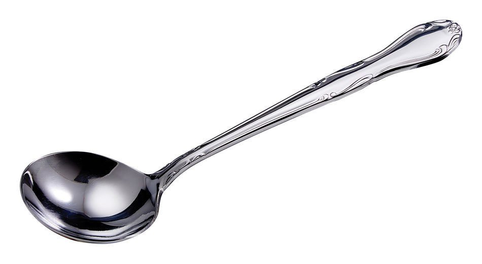 Winco LE-1 1 Oz Stainless Steel Gravy Ladle with Ergonomic Handle 7 Inch