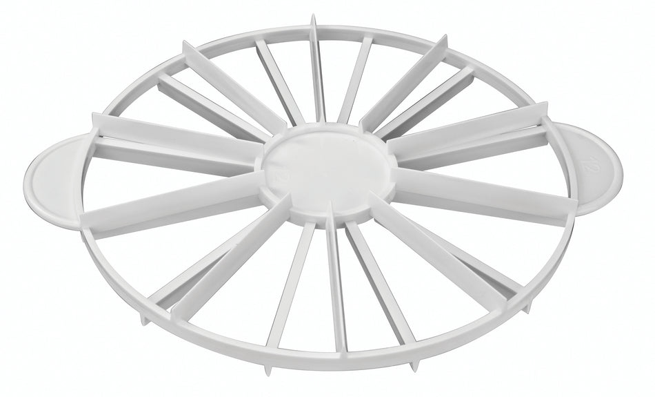 Winco PCM-1012 10 Inch Cake Marker Double-sided for 10 to 12 Slices Polypropylene