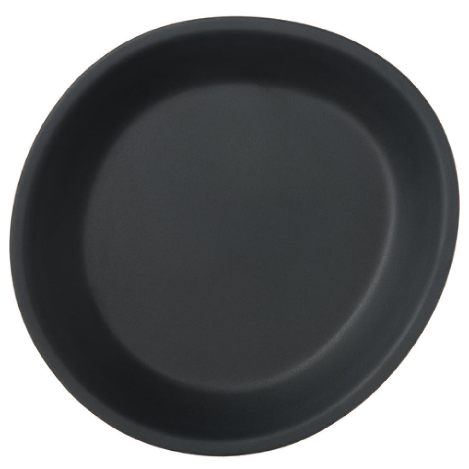 Carlisle 5310138 10 Inch Coupe Oblong Ridge Plate Black Melamine Stain Resistant