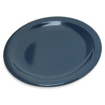 Carlisle 4350535 5-29/50 Inch Diameter Round Plate Melamine Blue with Reinforced Rim