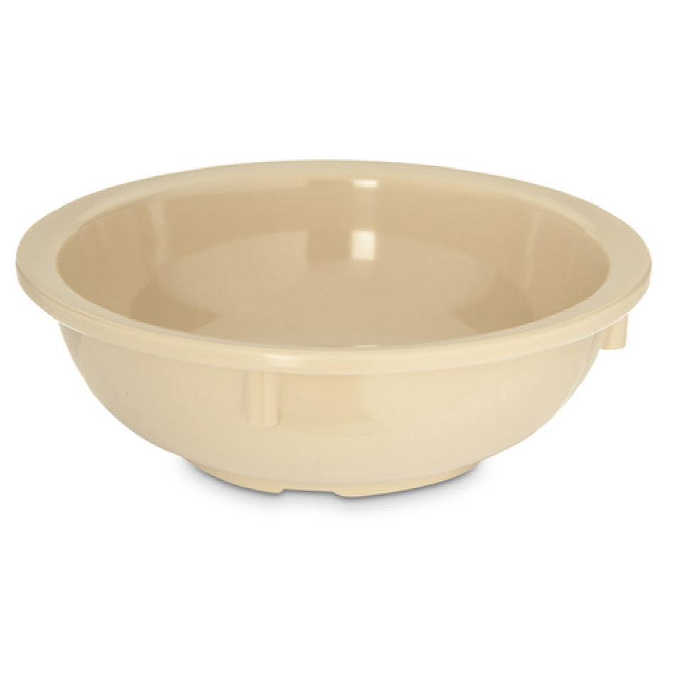 Carlisle KL10825 14 Oz Nappie Bowl Tan Melamine Rolled Edge Dishwasher Safe