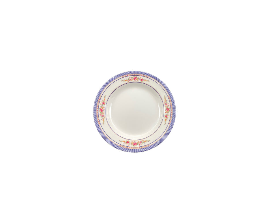 12 Pack 3 oz, 6" Diameter x 1" Height, Soup Plate, Rose Dinnerware, Melamine, BPA Free, Dishwasher Safe, Break-Resistant, Shatter-Resistant, No Microwave, No Oven, NSF