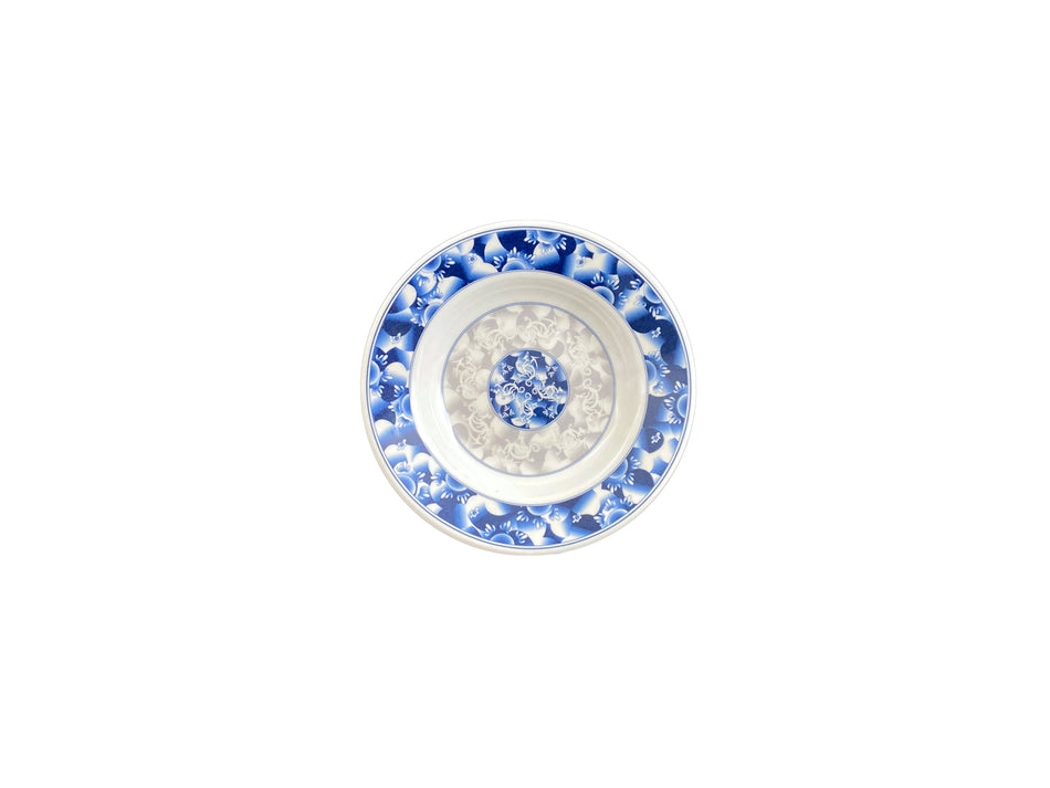 12 Pack 3 oz, 6" Diameter x 1" Height, Soup Plate, Blue Dragon Dinnerware, Melamine, BPA Free, Dishwasher Safe, Break-Resistant, Shatter-Resistant, No Microwave, No Oven, NSF