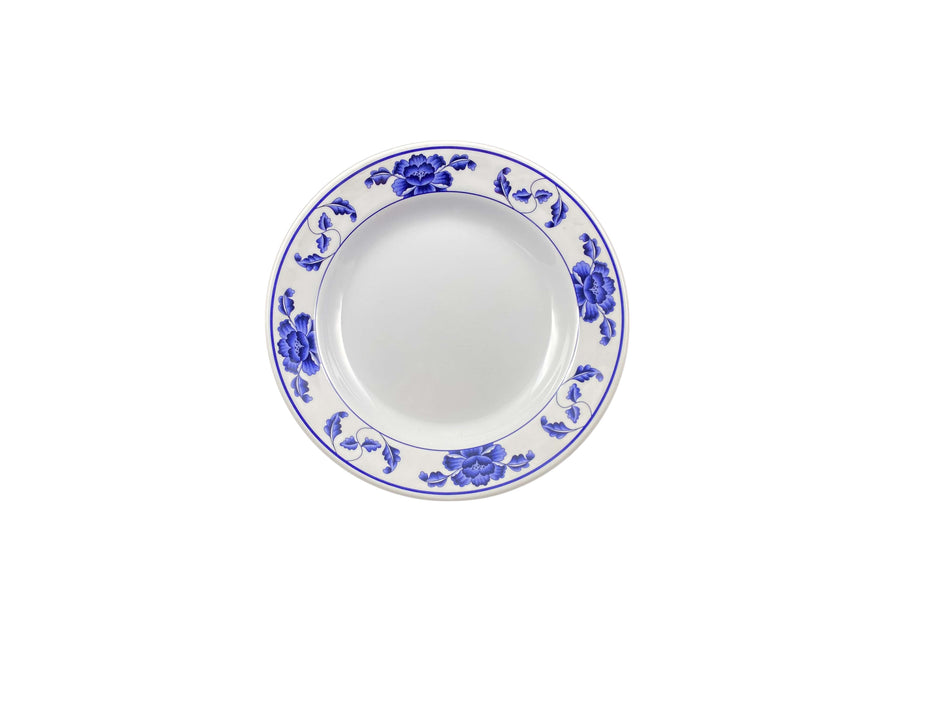 12 Pack 3 oz, 6" Diameter x 1" Height, Soup Plate, Lotus Dinnerware, Melamine, BPA Free, Dishwasher Safe, Break-Resistant, Shatter-Resistant, No Microwave, No Oven, NSF